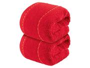 Ręczniki - LIVARNO home Ręczniki frotte 30 x 50 cm, 2 szt. (Czerwony) - miniaturka - grafika 1