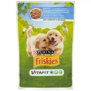 Friskies Junior Kurczak i marchew 100 g - Mokra karma dla psów - miniaturka - grafika 2