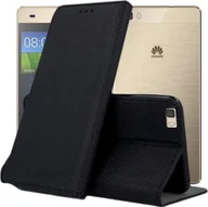Etui i futerały do telefonów - Hello Case ETUI Z KLAPKĄ DO HUAWEI P8 LITE CZARNE ZAMYKANE MAGNETYCZNE KABURA FUTERAŁ - miniaturka - grafika 1