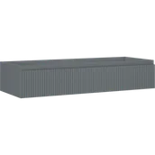 Szafki łazienkowe - Mexen Rivel szafka łazienkowa podumywalkowa 120 cm, 1 szuflada, ryflowana , szara mat - 91A20-12023-1-BF66 - miniaturka - grafika 1