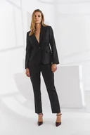 Marynarki i żakiety damskie - Żakiet wełniany Mavro czarny - miniaturka - grafika 1