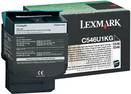 Toner LEXMARK C546U1KG, czarny, 8000 str. - Tusze oryginalne - miniaturka - grafika 1
