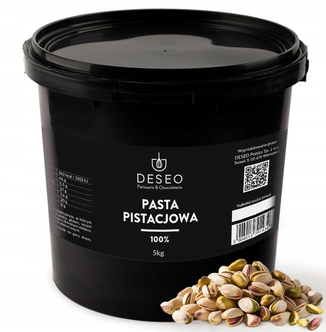 DESEO PASTA PISTACJOWA 5kg 100% PISTACJE ! NATURALNA !