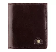 Portfele - Portfel skórzany uniwersalny brązowy - miniaturka - grafika 1