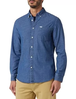 Koszule męskie - Pepe Jeans Koszula męska Cranmore, Niebieski (Union Blue), L - grafika 1