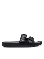 Klapki i japonki męskie - Emporio Armani Klapki XVPS13 XR275 K485 Czarny - miniaturka - grafika 1