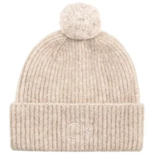 Czapka CK Emboidery Airy Pompom Beanie Gray Morn K60K612586 PCJ (CK552-b) Calvin Klein - Czapki damskie - miniaturka - grafika 1