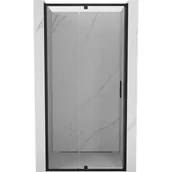 Ścianki i drzwi prysznicowe - Mexen Exo drzwi prysznicowe uchylne 125 cm, transparent, czarne - 819-125-000-70-00 - miniaturka - grafika 1