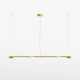Lampa wisząca Rosa MOD166PL-L20G3K LED 21W podłużna złota - Lampy sufitowe - miniaturka - grafika 1
