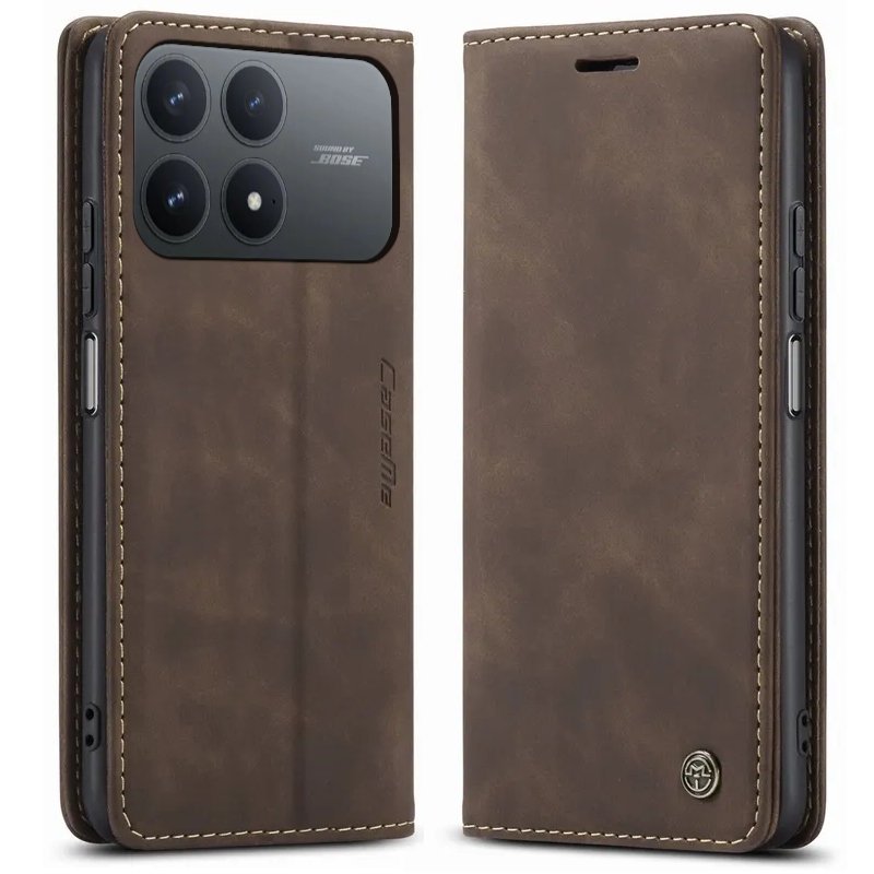 Etui do Poco F8 Pro 5G PORTFELOWE SKÓRZANE ZAMYKANE NA KLAPKĘ