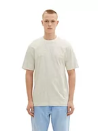 Koszulki męskie - TOM TAILOR Denim Koszulka męska 1036899, 32044-White Bubble Wording Print, XXL, 32044 - White Bubble Wording Print, XXL - miniaturka - grafika 1