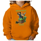 Bluzy dla dziewczynek - BLUZA DZIECIĘCA MINECRAFT 110-116 DLA DZIEWCZYNKI CHŁOPCA PREZENT - miniaturka - grafika 1