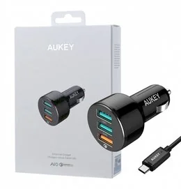 Aukey CC-T11 Quick Charge 3.0 + micro USB CC-T11MICRO - Ładowarki samochodowe - miniaturka - grafika 1