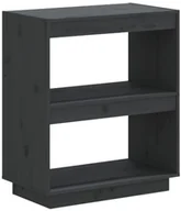 Regały - Szary niski regał z drewna K7-R64 - miniaturka - grafika 1