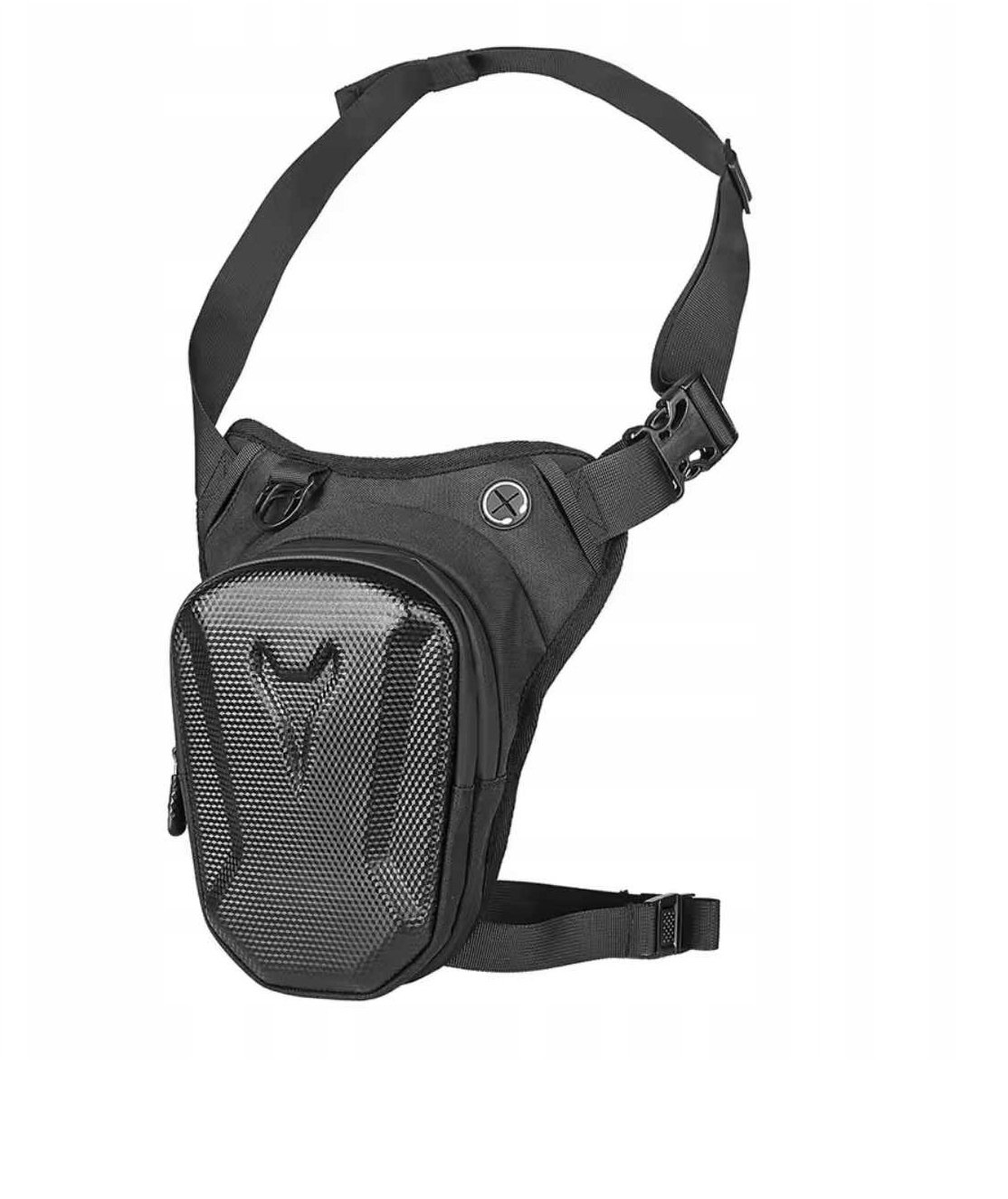 Torba Motocyklowa Saszetka Nerka Na Nogę Udo Czarna