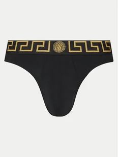 Versace Stringi AU100022 1A10011 Czarny - Majtki męskie - miniaturka - grafika 1