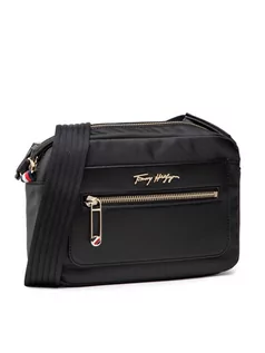 Torebki damskie - Tommy Hilfiger Torebka Tommy Fresh Camera Bag AW0AW10095 Czarny - grafika 1