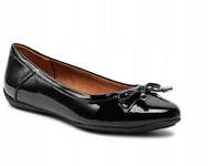 Baleriny - GEOX CHARLENE BALERINY DAMSKIE CZARNE 35 Ż_B - miniaturka - grafika 1