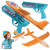 Samoloty i helikoptery - SAMOLOT STYROPIANOWY PISTOLET NA SAMOLOTY WYRZUTNIA SAMOLOTOWA SZYBOWIEC - miniaturka - grafika 1