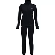 Spodnie damskie - Under Armour Damskie spodnie Tricot Tracksuit Pants, czarne, S EU - miniaturka - grafika 1