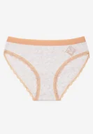 Majtki damskie - Jasnoszare Bawełniane Majtki Figi Pillima - miniaturka - grafika 1