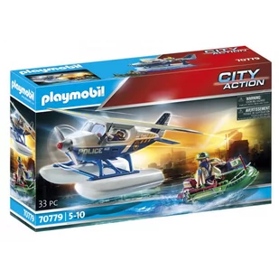 Playmobil City Action 70779 Policyjny samolot wodny: Pościg za przemytnikiem, od 5 lat 70779 - Klocki - miniaturka - grafika 1