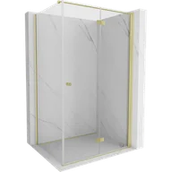 Kabiny prysznicowe - Mexen Mist-F T kabina prysznicowa składana prawa 100 x 70 cm, transparent, złota szczotkowana - 8A6T-100-070-55-00-P - miniaturka - grafika 1