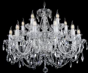 Lampy sufitowe - Elita bohemia Żyrandol kryształowy 18-ramienny - Bohemia L 102/12+6/02 N Pb - miniaturka - grafika 1