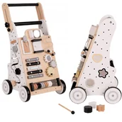 Chodziki - Coil Jeździk Pchacz Drewniany wielofunkcyjny czarno-biały - miniaturka - grafika 1
