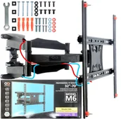 Inne akcesoria audio-wideo - MOCNY OBROTOWY UCHYLNY UCHWYT SLIM DO TELEWIZORA TV 32-70 CALE VESA - miniaturka - grafika 1