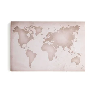 Panel akustyczny IMAGE, mapa świata, 1200x800 mm, beżowy - Płyty i maty izolacyjne - miniaturka - grafika 1