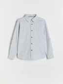 Bluzki dla chłopców - Reserved - Koszula regular fit - niebieski - miniaturka - grafika 1