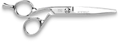 Nożyczki fryzjerskie - Aristocut nożyczyki Ergo-Flow, 5.5, crane - miniaturka - grafika 1