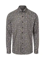 Koszule męskie - Finshley & Harding Męska koszula biznesowa Mężczyźni Slim Fit Bawełna zielony wzorzysty, 37 - miniaturka - grafika 1