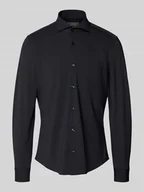 Koszule męskie - Koszula biznesowa o kroju slim fit z listwą guzikową - miniaturka - grafika 1