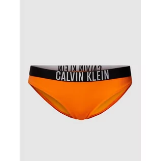 Stroje kąpielowe - Spodenki kąpielowe z napisem z logo - Calvin Klein Underwear - grafika 1