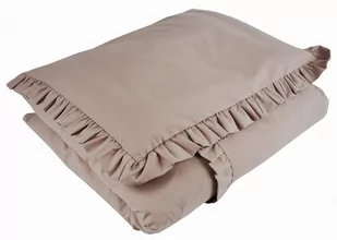 Pościel do łóżeczka z falbanką 100x135 CIEMNIEJSZY BRUDNY RÓŻ - Pościel dla dzieci - miniaturka - grafika 1