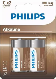 Philips Philips Alkaline LR14 - Baterie i akcesoria - miniaturka - grafika 1