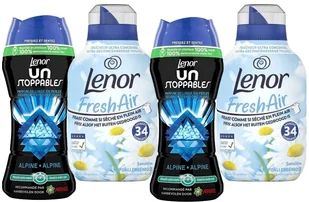 Lenor Perełki Do Płuk. Alpine 2X224G + Płyn Do Płukania Sensitive 2X476Ml - Środki do prania - miniaturka - grafika 1