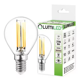 Żarówka Led E14 P45 7W = 60W 770Lm 4000K Neutralna 360° Filament Lumiled - Żarówki LED - miniaturka - grafika 1