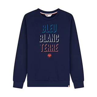 Swetry męskie - ROLAND GARROS BBT Hom Bluza męska Roland-Garros - Bluza męska Collection BBT HOM - Męski sweter Marine Blue - Wysokiej jakości męska bluza - Rozmiar M - RG20007 ROLAND GARROS Mężczyźni - grafika 1