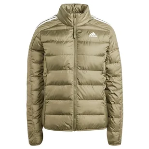 adidas Damska kurtka puchowa Essentials 3S, oliwkowa, Warstwy oliwkowe, XS - Kurtki damskie - miniaturka - grafika 1