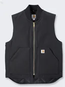 Kamizelki męskie - Kamizelka Carhartt V01 Firm Duck Insulated Black - miniaturka - grafika 1