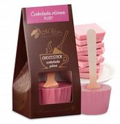 Kakao i czekolada - Chocostick M.Pelczar czekolada różowa - Ruby 60g CZE.STI.RUB - miniaturka - grafika 1