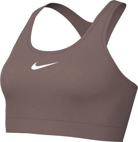Nike Swsh Med Spt Biustonosz sportowy Smokey Mauve/White L