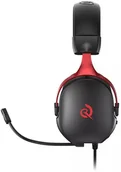 Słuchawki - QCY Heroad VN200 czarno-czerwone Słuchawki gamingowe - miniaturka - grafika 1