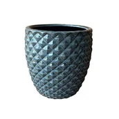 Donice - Donica szkliwiona Dark Grey Porto L - miniaturka - grafika 1