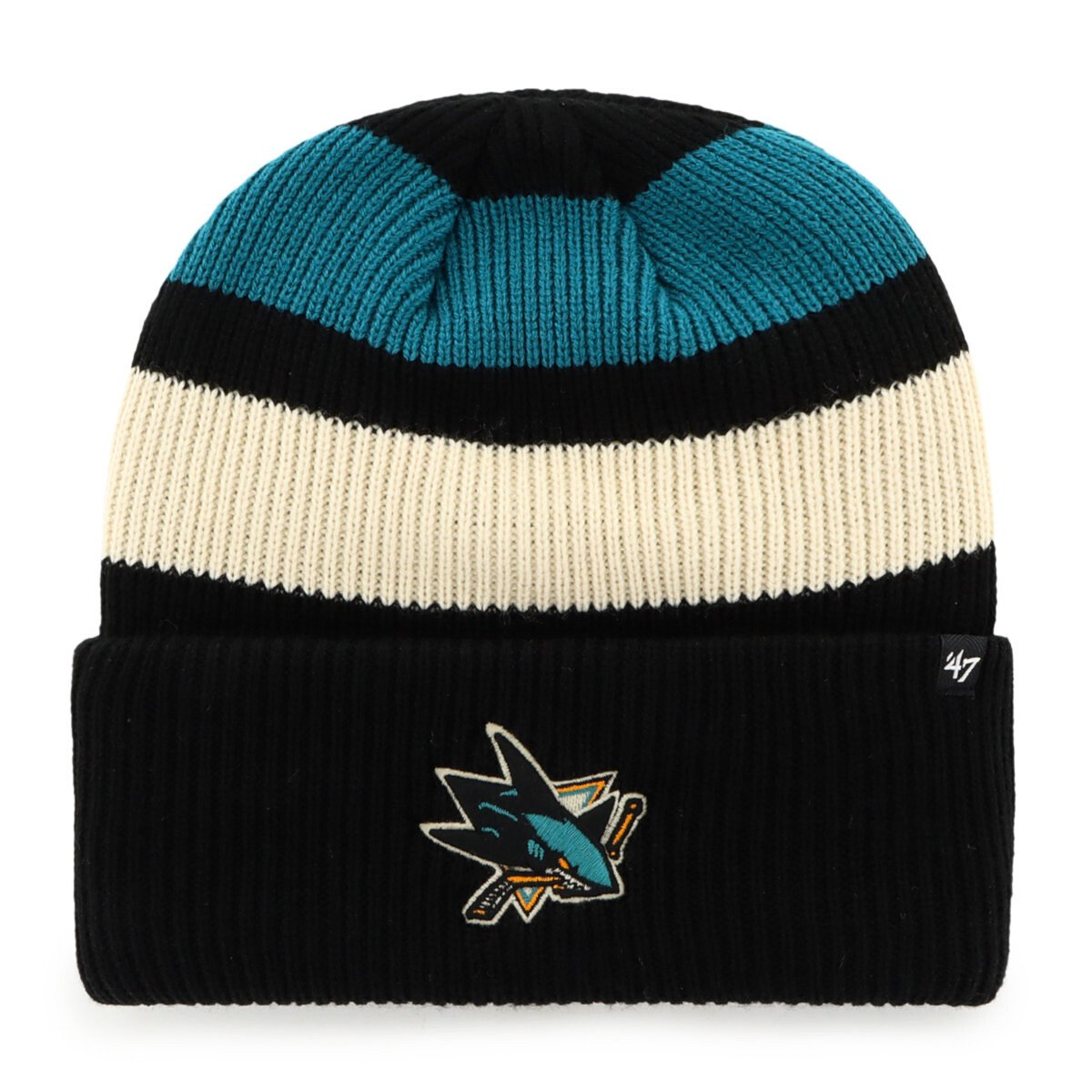 Czapka zimowa 47 Brand NHL San Jose Sharks Clubhouse Jennings ’47 CUFF KNIT