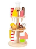 Zabawy w naśladowanie dorosłych - small foot Stojak z lodami "Luigi Gelato" - 2+ - miniaturka - grafika 1