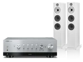 Zestawy stereo - Yamaha R-N1000A (srebrny) + 603 S3 (biały) - miniaturka - grafika 1